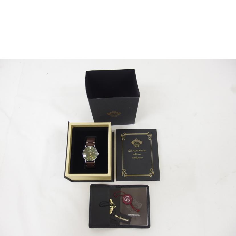 Orobianco オロビアンコ/シンパティコ/グリーン文字盤スモールセコンド/クォーツ/OR0071-11//Aランク/04