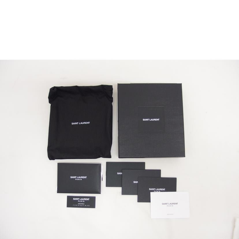 SAINT LAURENT サンローラン/タイニーカサンドラ/二つ折り財布/ブラック/607727//112*/Aランク/04