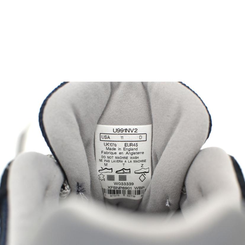 NB ニューバランス/991V2/ネイビー/U991NV2//サイズ:UK表記10 1/2/ABランク/75