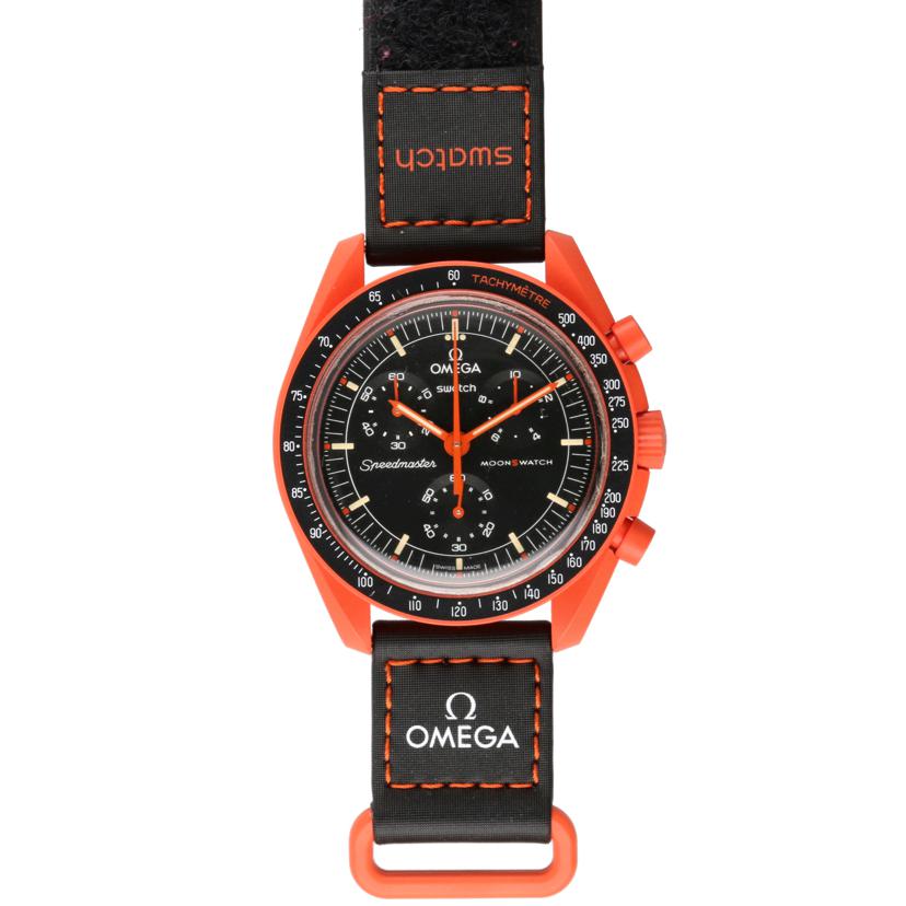 OMEGA×swatch オメガ×スウォッチ/ムーンスウォッチ/MISSION ON EARTH LAVA/SO33O100//Aランク/78