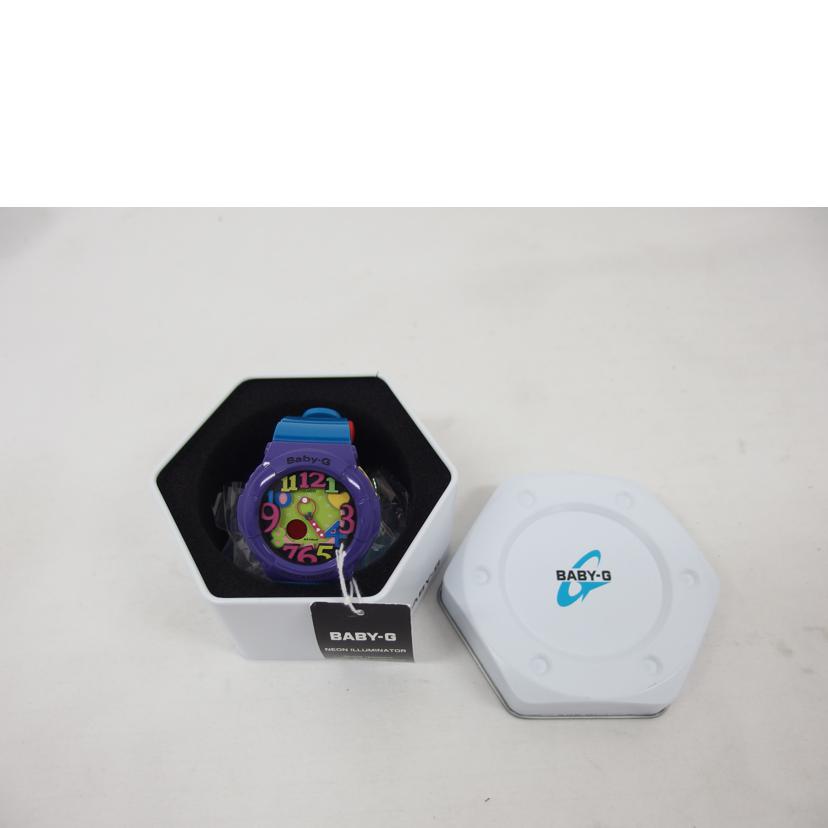 CASIO カシオ/Baby-G/クレイジーネオンシリーズ/デジアナウォッチ/クォーツ/ブルー/BGA-131-6BDR//Aランク/04