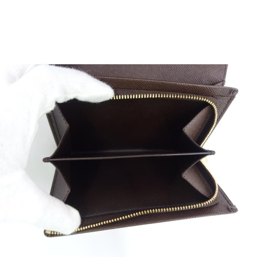 LV/ポルトモネビエ・トレゾール/ダミエ/エベヌ/N61730//CA0***/SAランク/82