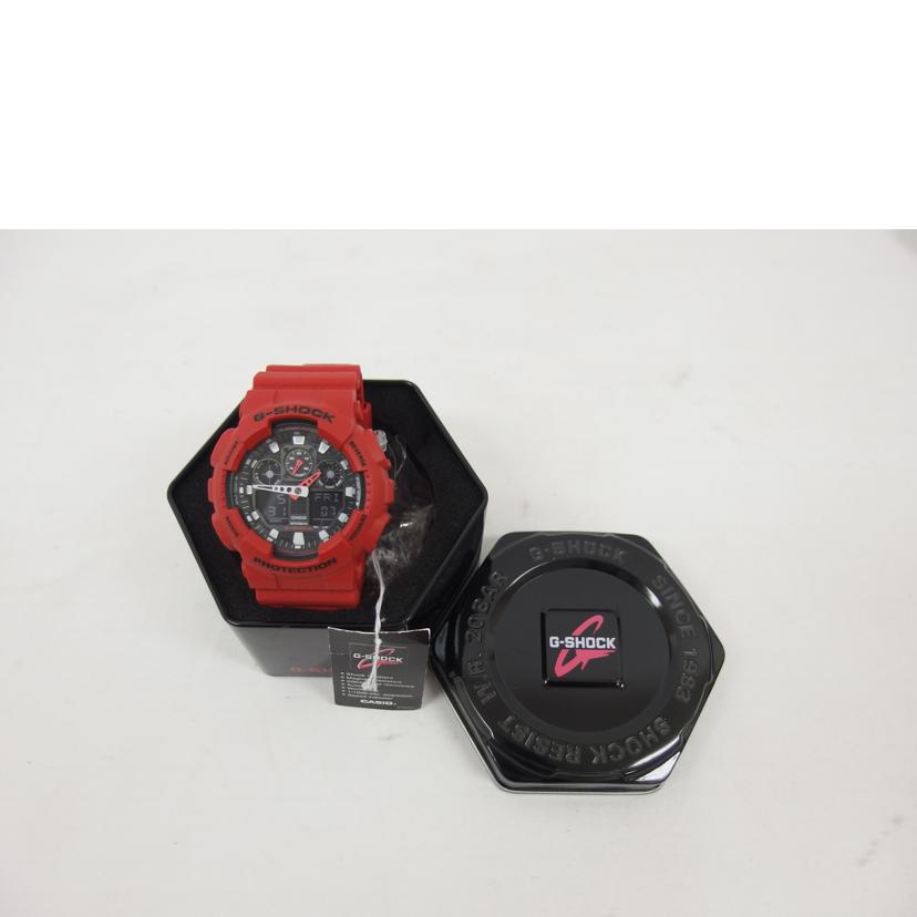 CASIO カシオ/G-SHOCKコンビネーションモデル/デジアナウォッチ/クォーツ/GA-100B-4ADR//Aランク/04