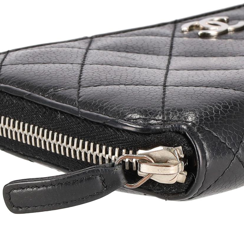 CHANEL シャネル/マトラッセラウンドファスナー長財布/キャビアスキン//110*****/ABランク/94