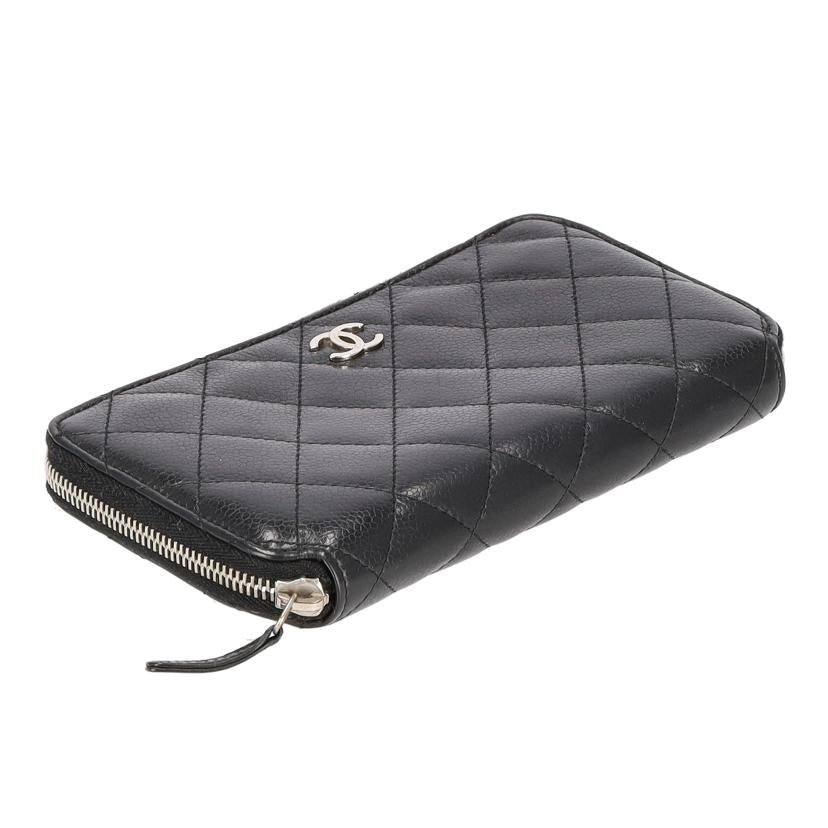 CHANEL シャネル/マトラッセラウンドファスナー長財布/キャビアスキン//110*****/ABランク/94