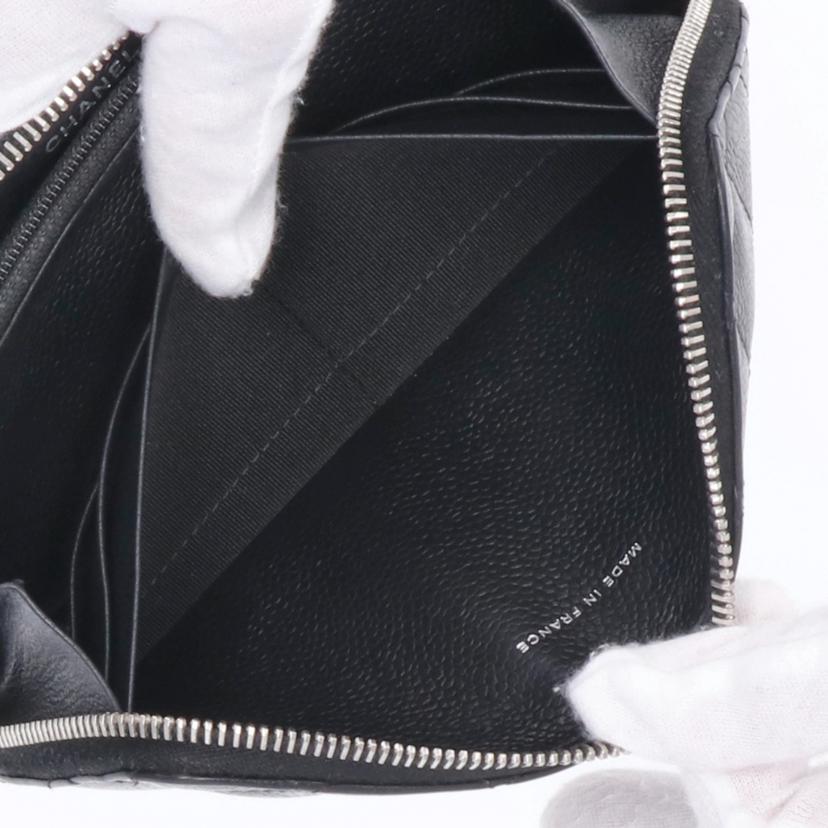 CHANEL シャネル/マトラッセラウンドファスナー長財布/キャビアスキン//110*****/ABランク/94