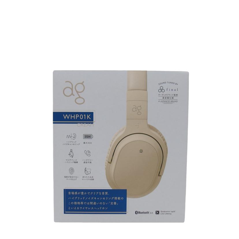 ag エージー/ノイズキャンセリング/ワイヤレスヘッドホン/WHP01K//210-161135/Aランク/04