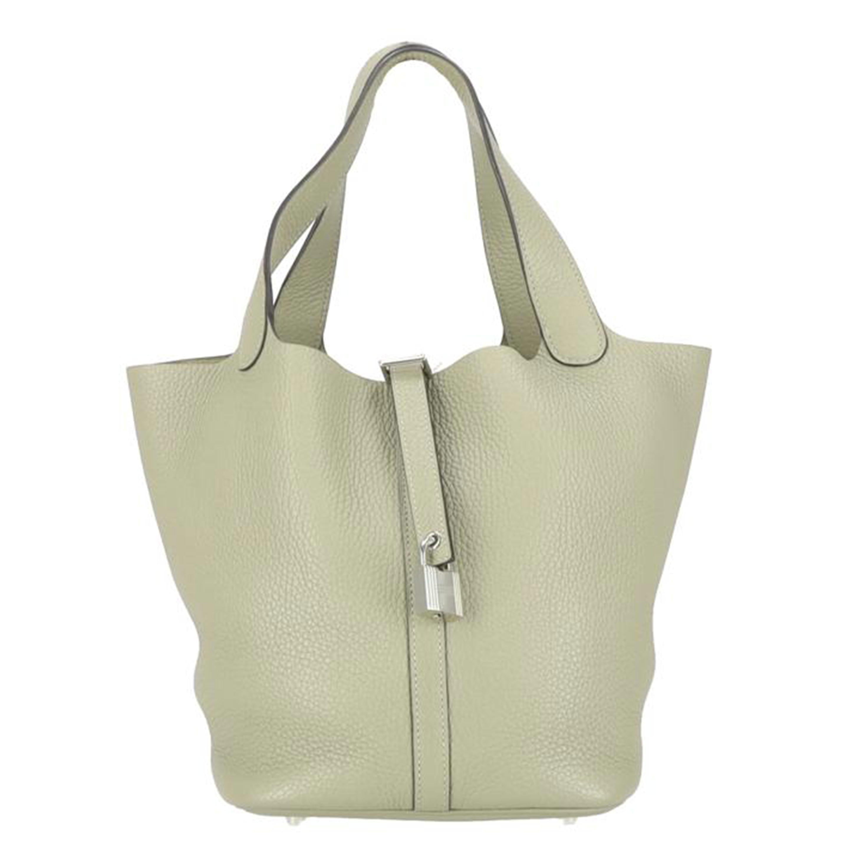 HERMES エルメス/ピコタンロック22/トリヨンクレマンス/セージ//X/Aランク/91