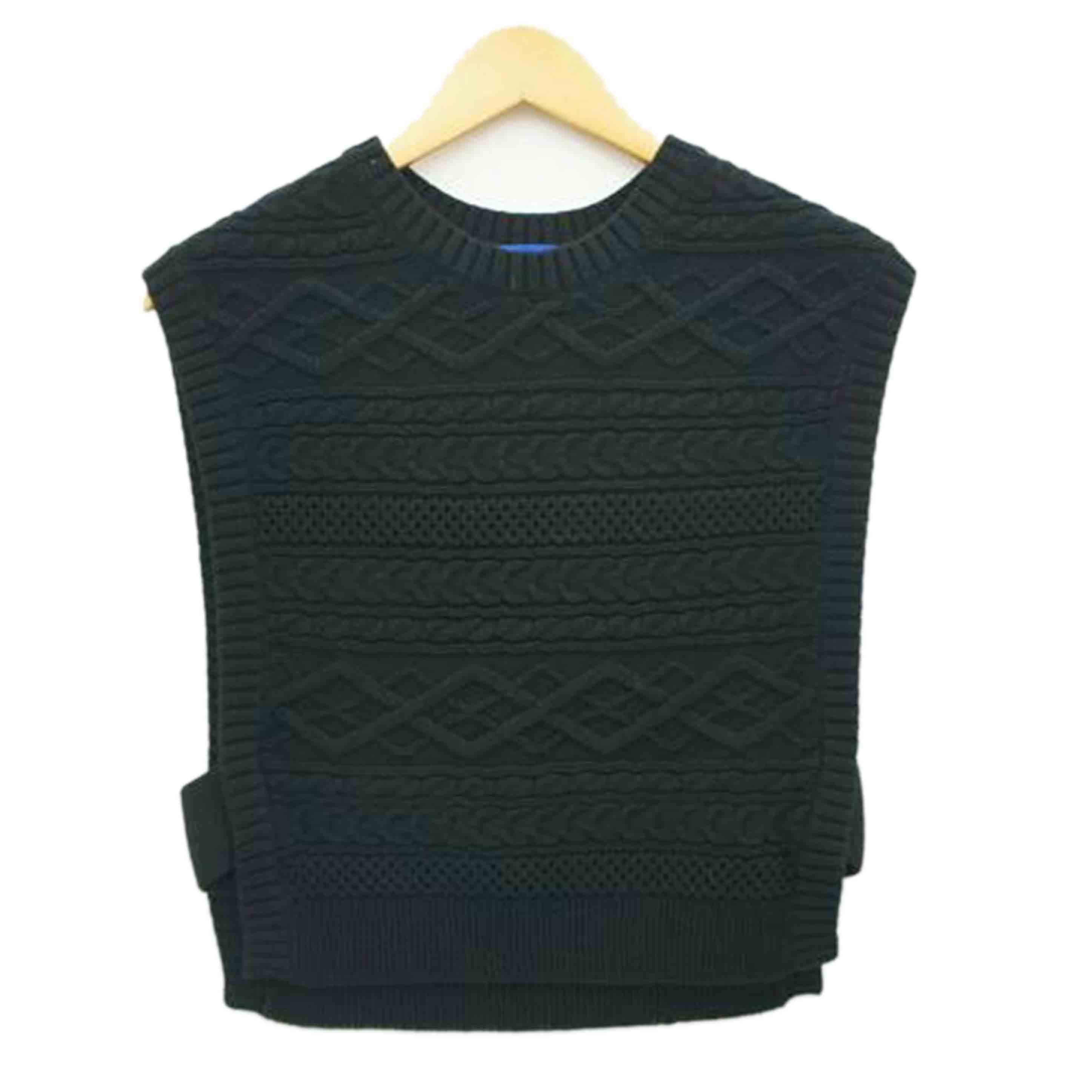 CRESTBRIDGE BLUELABEL クレストブリッジブルーレーベル/ケーブルニットベスト/55J51-702-09//Aランク/09