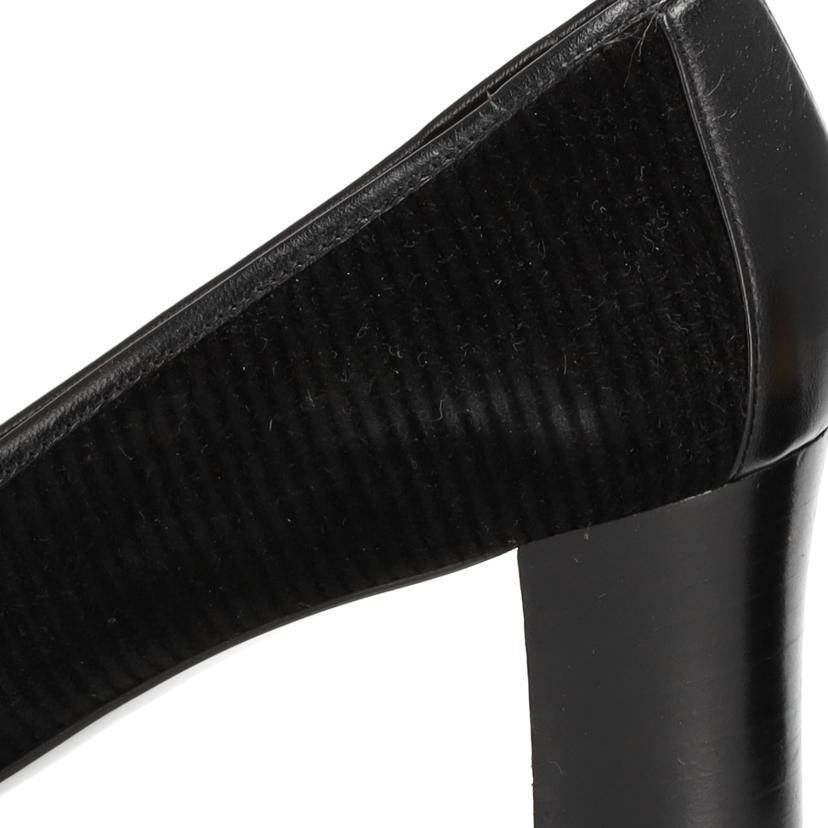 CHANEL シャネル CHANEL ラウンドトゥハイヒール黒 コーデュロイ レディース 23.5㎝/ラウンドトゥハイヒール黒/37C/コーデュロイ//Bランク/37