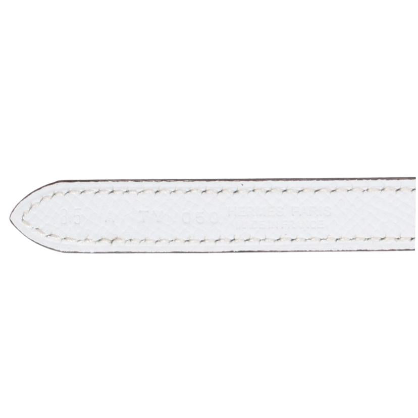 HERMES エルメス/ガンマ/リバーシブルベルト/ブルー&ホワイト/サイズ:85(84-87)//A/SAランク/91