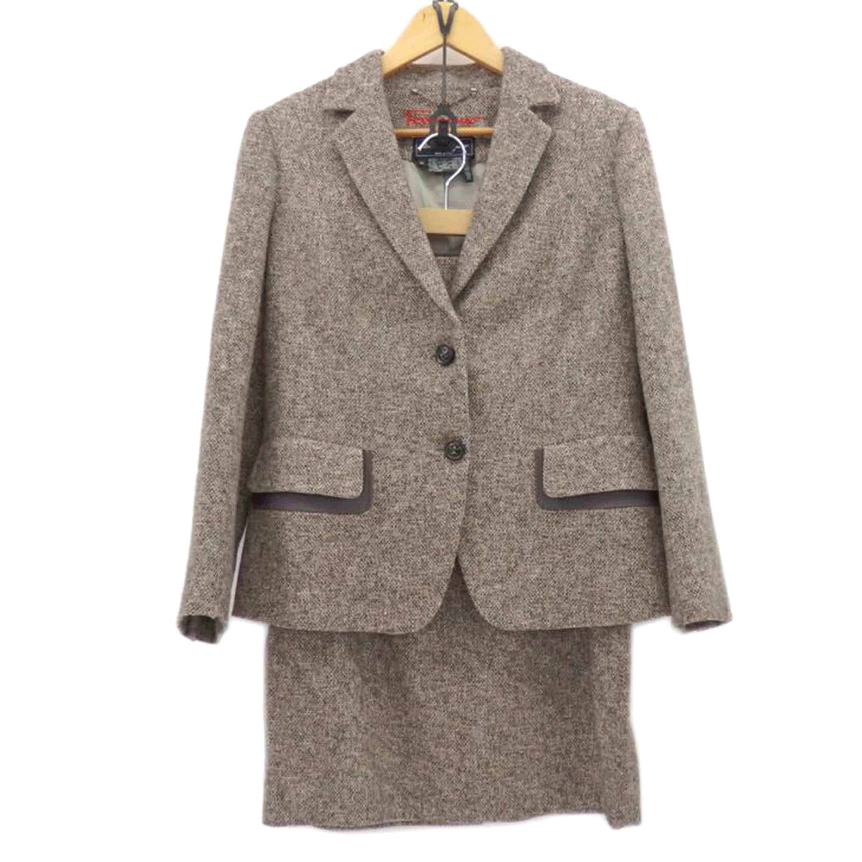 Salvatore Ferragamo サルバトーレフェラガモ/ツイード フォーマルスーツ ジャケット・スカート//Aランク/77