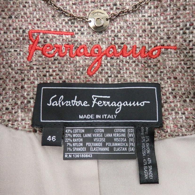 Salvatore Ferragamo サルバトーレフェラガモ/ツイード フォーマルスーツ ジャケット・スカート//Aランク/77