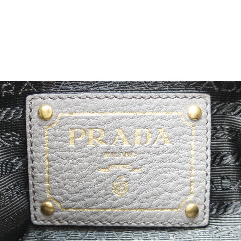 PRADA PRADA/PRADAレザー2wayハンド/グレー/1BB023//203/Aランク/75