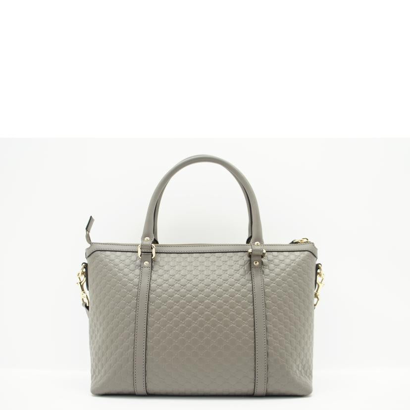 GUCCI GUCCI/マイクログッチシマレザー2wayトート/グレー/449656//498***/SAランク/75