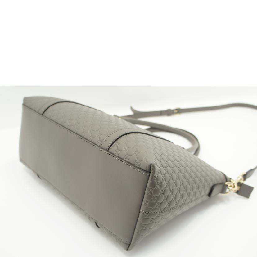 GUCCI GUCCI/マイクログッチシマレザー2wayトート/グレー/449656//498***/SAランク/75