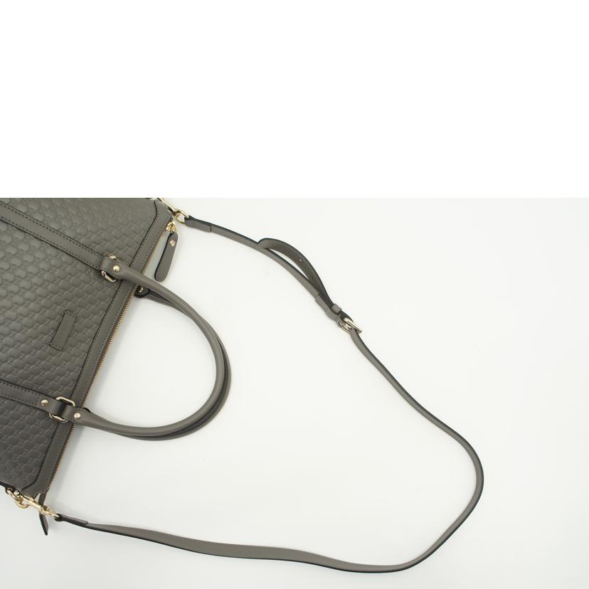 GUCCI GUCCI/マイクログッチシマレザー2wayトート/グレー/449656//498***/SAランク/75