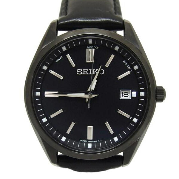 SEIKO セイコー/セイコーセレクション/ブラック文字盤デイトウォッチ/ソーラー/7B72-0AC0//231***/ABランク/04