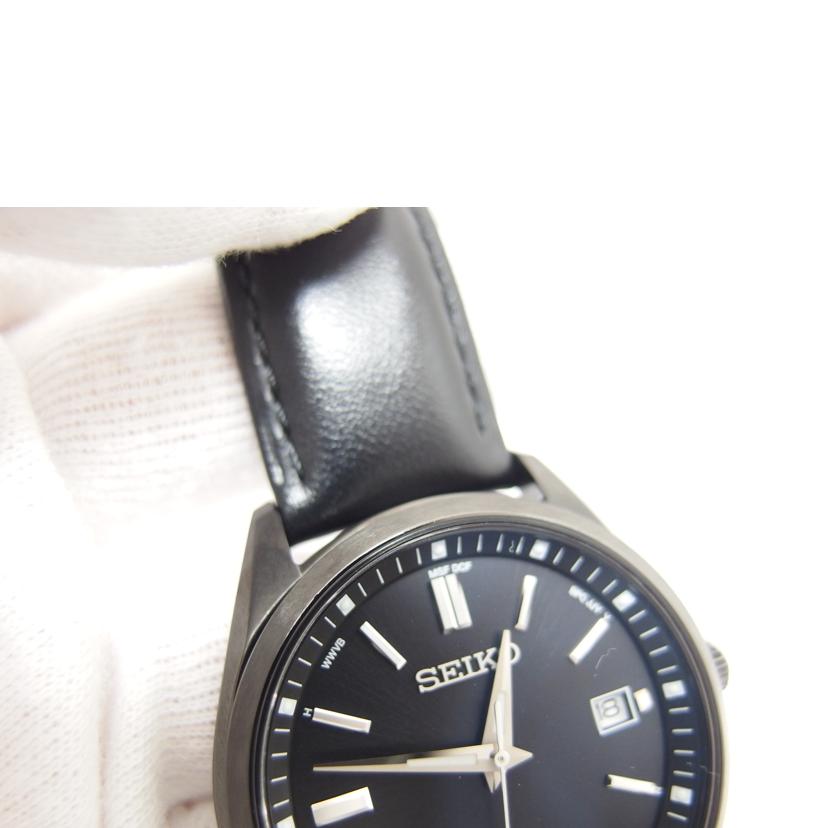 SEIKO セイコー/セイコーセレクション/ブラック文字盤デイトウォッチ/ソーラー/7B72-0AC0//231***/ABランク/04