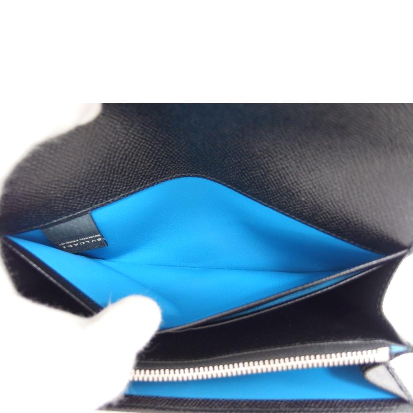 BVRGARI ブルガリ/ブルガリブルガリ/ロゴクリップ二つ折り長財布/ブラック/30414//ICチ***/Aランク/04