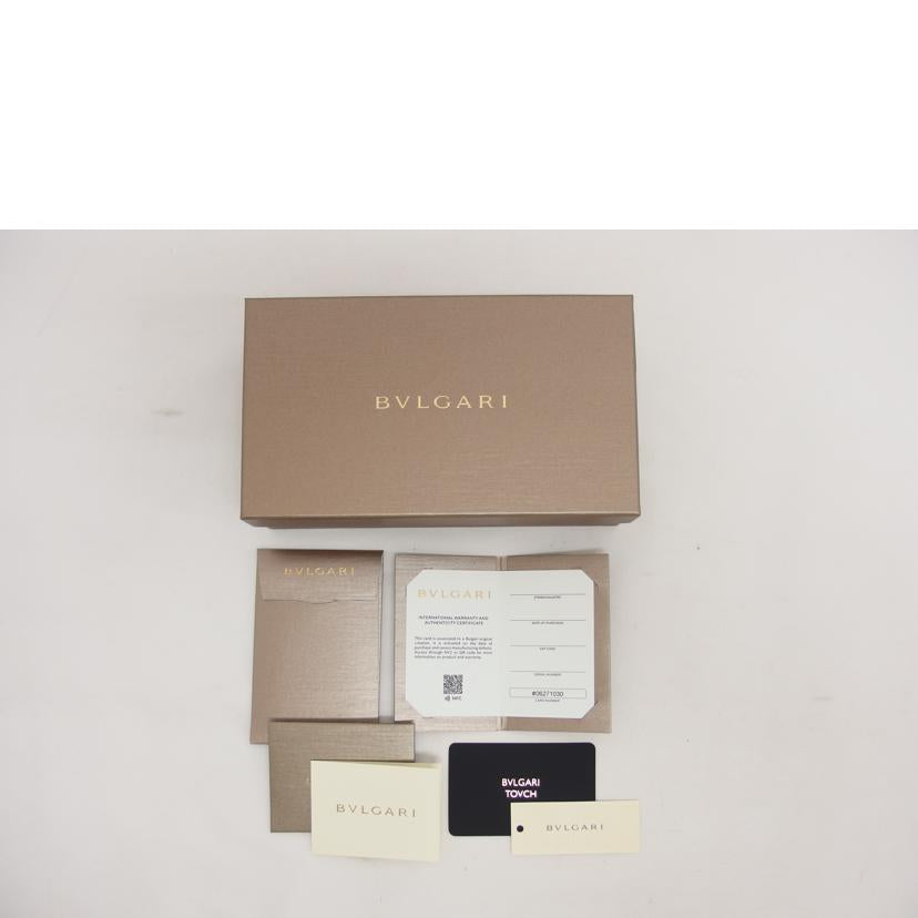 BVRGARI ブルガリ/ブルガリブルガリ/ロゴクリップ二つ折り長財布/ブラック/30414//ICチ***/Aランク/04