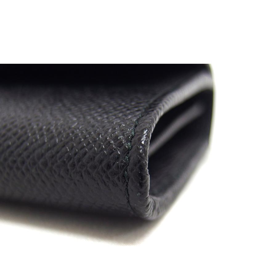 BVRGARI ブルガリ/ブルガリブルガリ/ロゴクリップ二つ折り長財布/ブラック/30414//ICチ***/Aランク/04