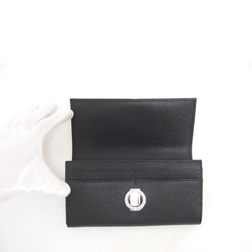 BVRGARI ブルガリ/ブルガリブルガリ/ロゴクリップ二つ折り長財布/ブラック/30414//ICチ***/Aランク/04