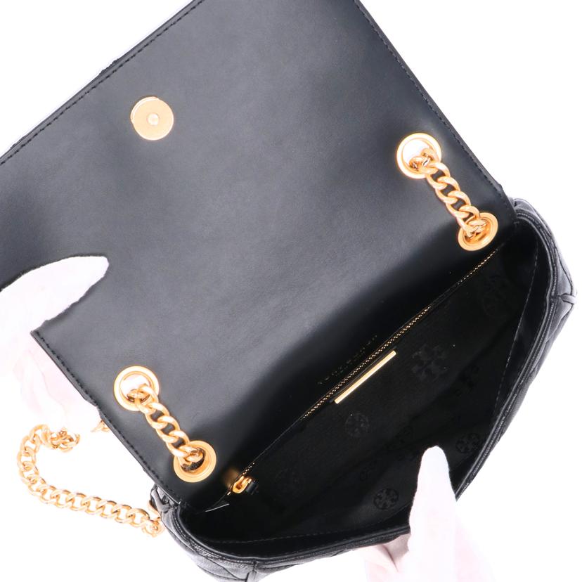 TORY BURCH トリーバーチ/ブラックストーンレザー/ゴールドハードウェア/87863 WILLA//100*****/ABランク/93