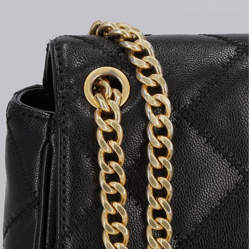 TORY BURCH トリーバーチ/ブラックストーンレザー/ゴールドハードウェア/87863 WILLA//100*****/ABランク/93