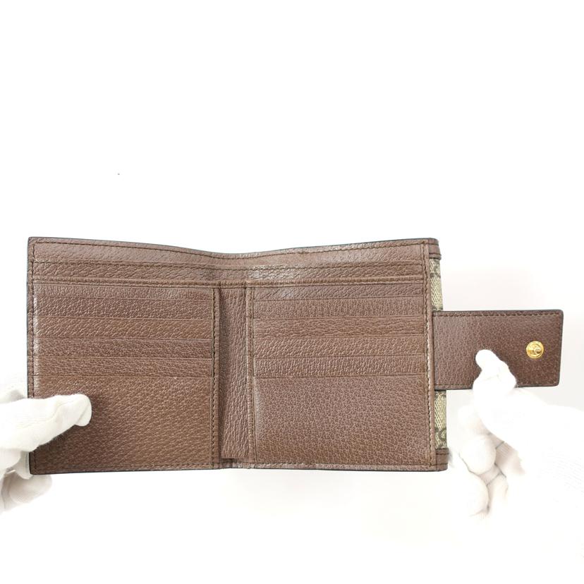 GUCCI グッチ/GG柄 二つ折り財布/523173//ABランク/65