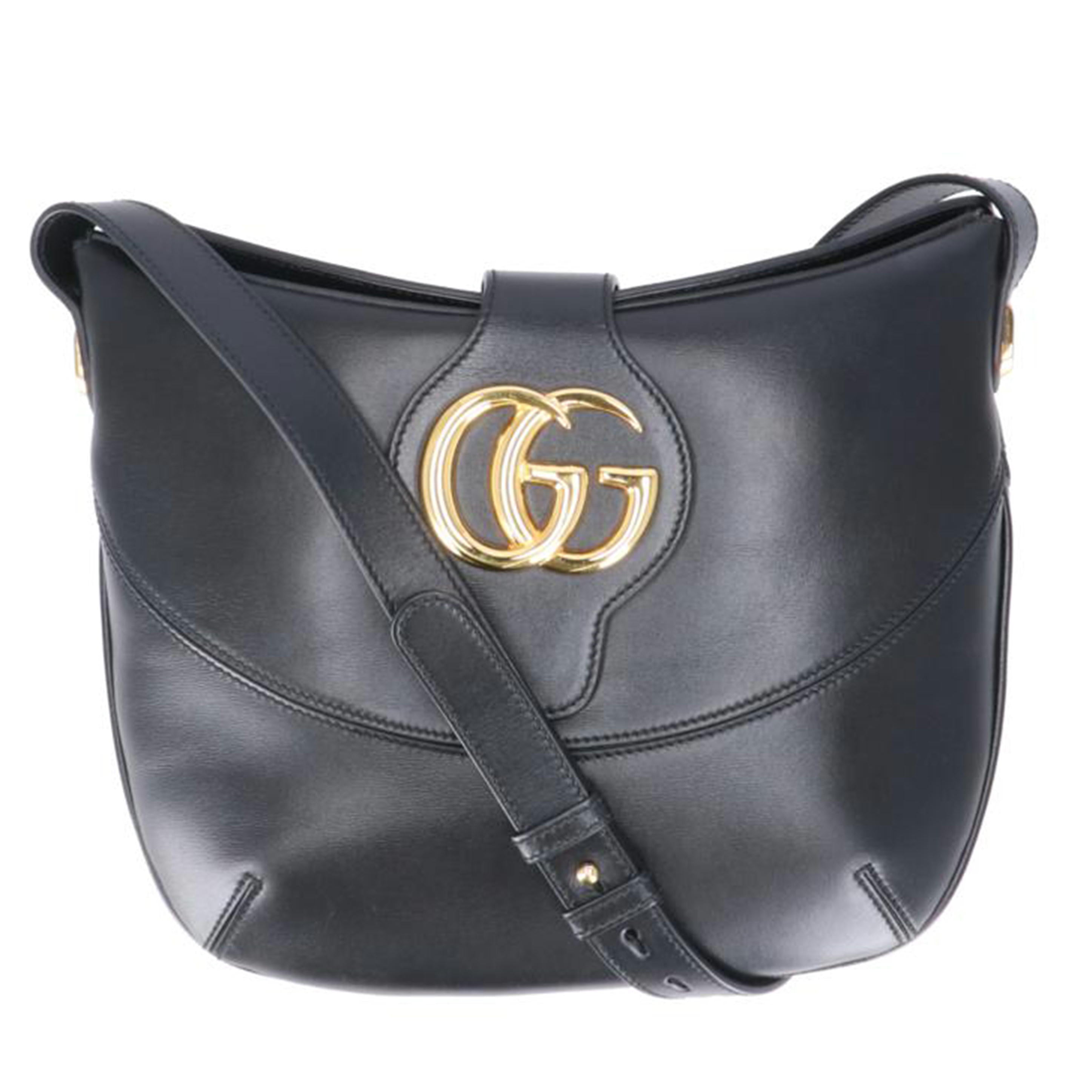 GUCCI グッチ/GGマーモントレザーショルダーバッグ/568857//001***/Aランク/91