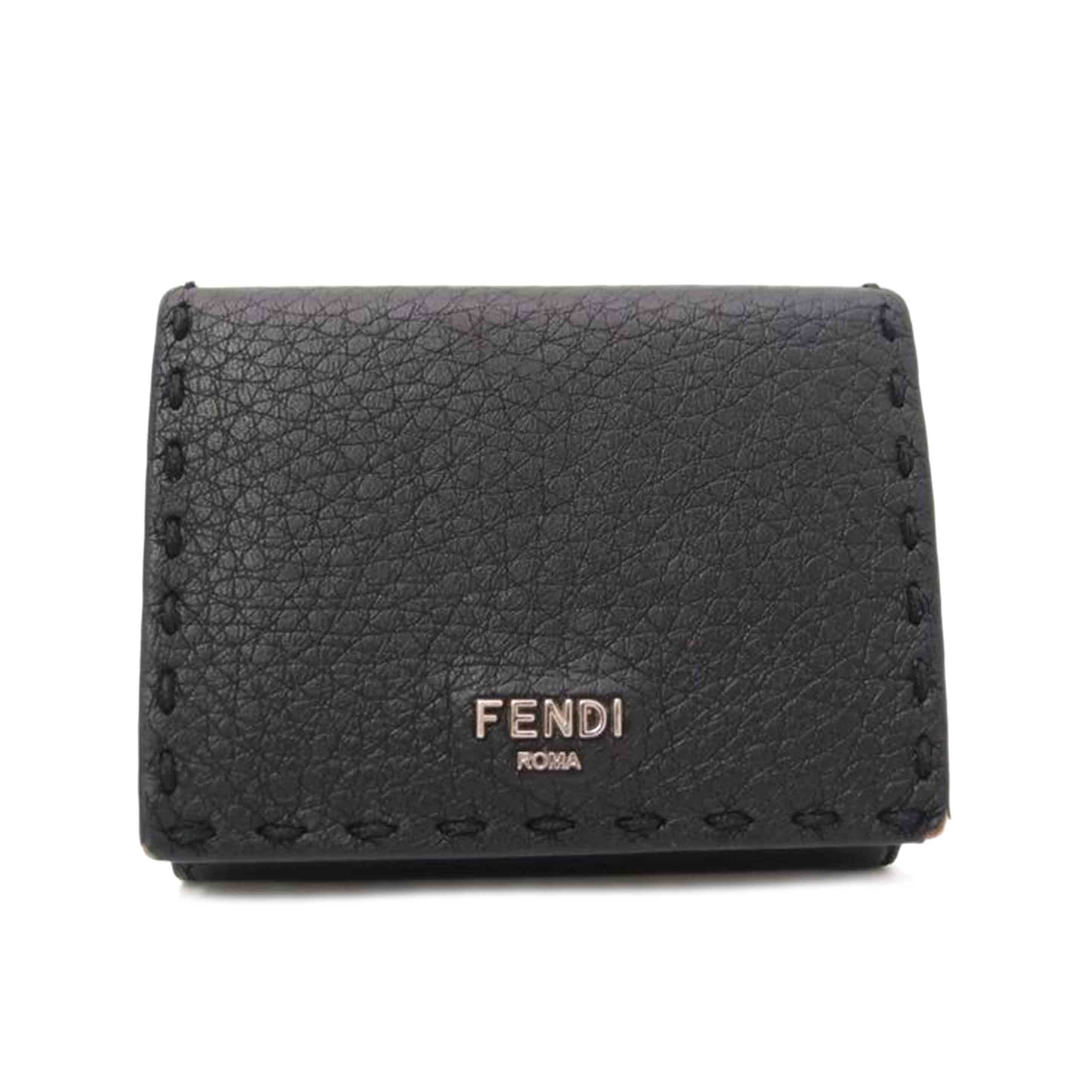 FENDI フェンディ/セレリアコンパクト財布/ブラック//082*****/ABランク/69