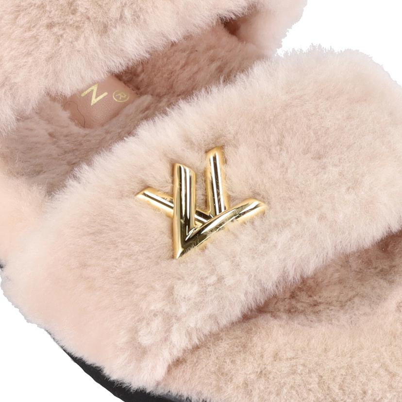 LV ルイ・ヴィトン/◇サンセット コンフォート フラット ミュール/ローズ・クレア/サイズ38/約24.5cm/1AC720//TC0***/ABランク/77