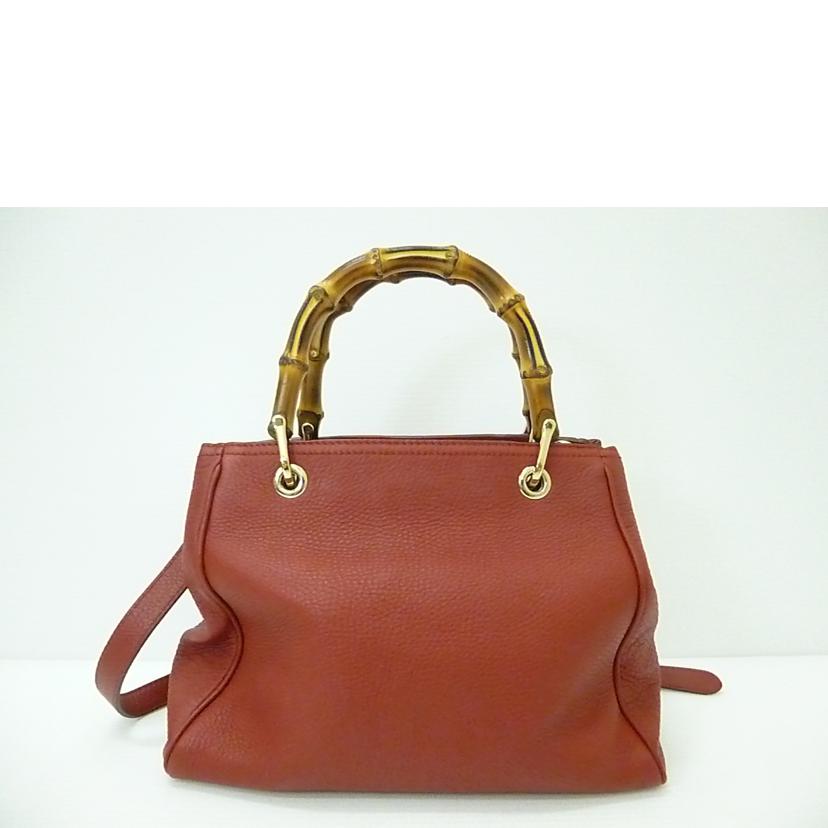 GUCCI グッチ/2WAYレザーバンブートート/336032//520***/Bランク/88