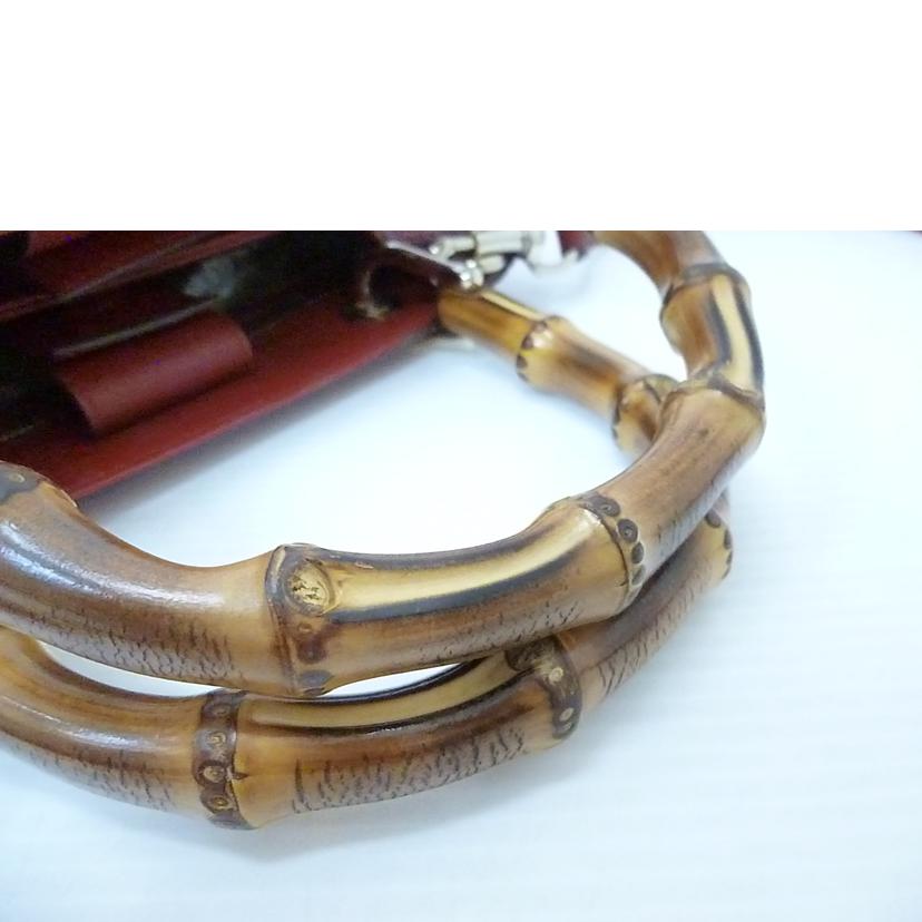 GUCCI グッチ/2WAYレザーバンブートート/336032//520***/Bランク/88