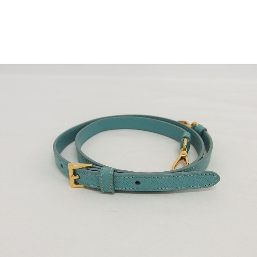 PRADA プラダ サフィアーノ ハンドバッグ ブルーグリーン/ガレリア/2WAYショルダーバッグ/ブルー系/BN1801//164/Bランク/04