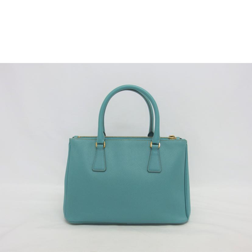 PRADA プラダ サフィアーノ ハンドバッグ ブルーグリーン/ガレリア/2WAYショルダーバッグ/ブルー系/BN1801//164/Bランク/04