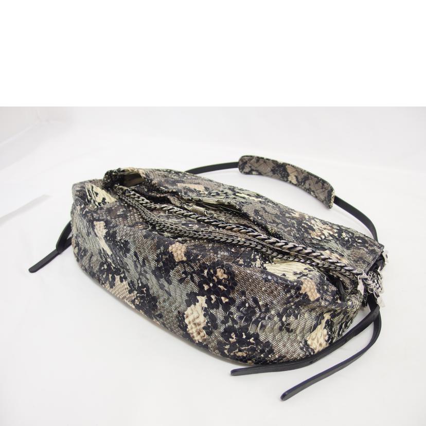 JIMMY CHOO ジミーチュー/パイソン/ナッパレザーショルダーバッグ//ABランク/04