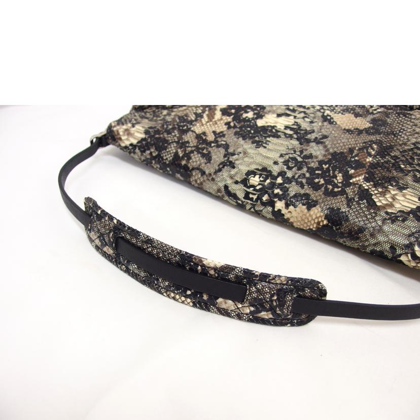 JIMMY CHOO ジミーチュー/パイソン/ナッパレザーショルダーバッグ//ABランク/04