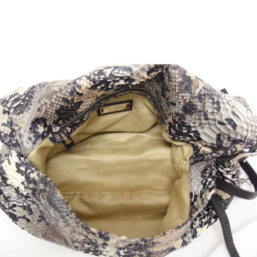 JIMMY CHOO ジミーチュー/パイソン/ナッパレザーショルダーバッグ//ABランク/04