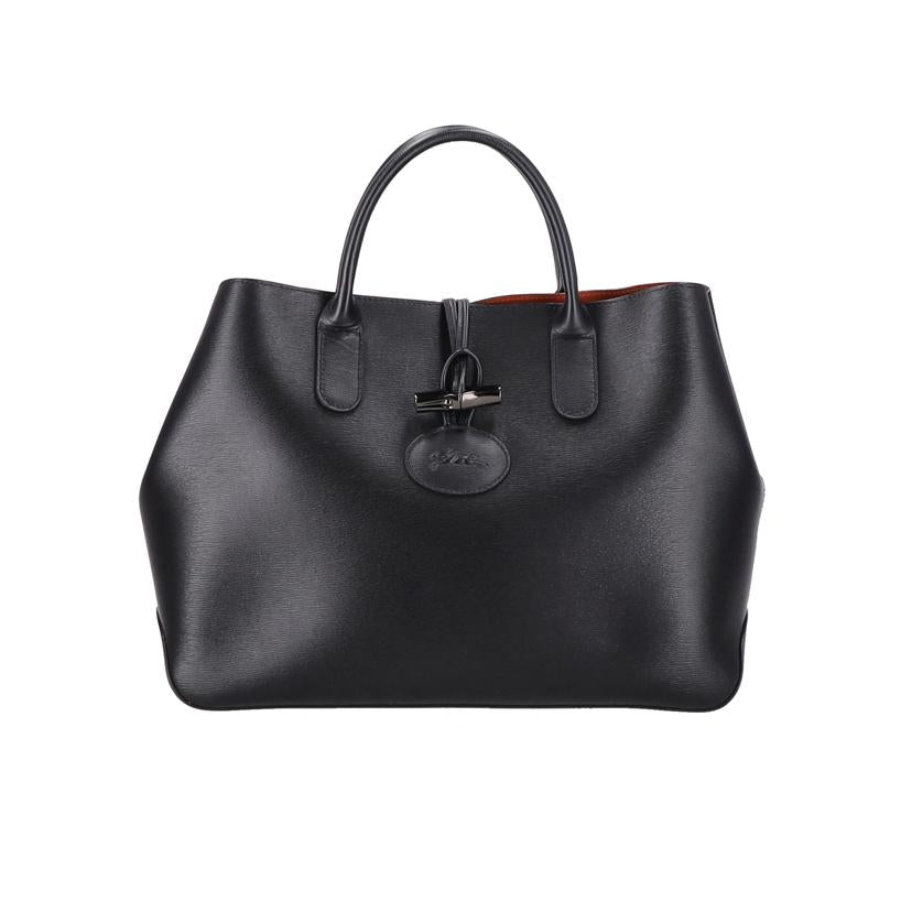 LONGCHAMP ロンシャン/レザーハンドバッグ/ブラック//Aランク/18