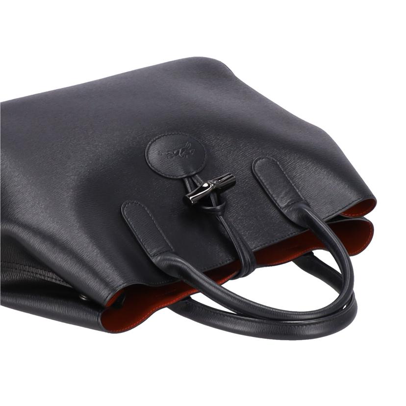 LONGCHAMP ロンシャン/レザーハンドバッグ/ブラック//Aランク/18