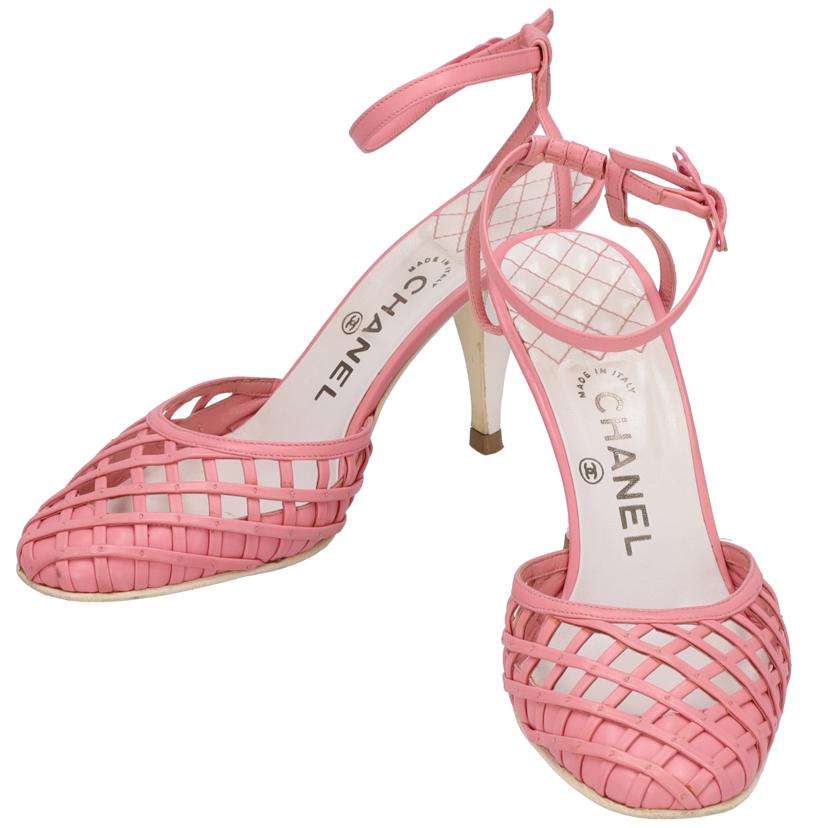 CHANEL シャネル/アザーオープンシューズ/アンクルストラップサンダル/G23891//38/約24cm/Bランク/75