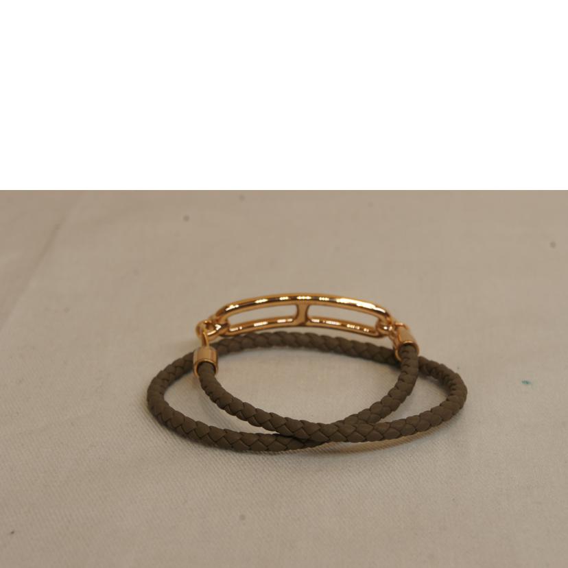 HERMES エルメス/ルリ/ドゥブルトゥールレザーブレスレット//LF0243/SAランク/92