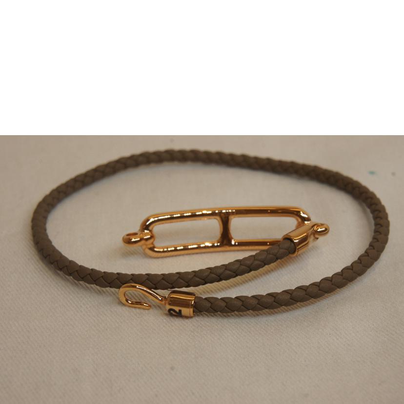 HERMES エルメス/ルリ/ドゥブルトゥールレザーブレスレット//LF0243/SAランク/92