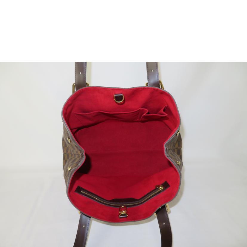 LOUIS VUITTON ルイヴィトン ルイ・ヴィトン ビトン ダミエ・エベヌ 市松模様 ブラウン 茶 ショルダーバッグ ハンドバッグ トートバッグ ブラウン メンズ レディース 定番 人気 LV 斜め掛け 肩がけ/ハムプステッドMM/ダミエ/エベヌ/N51204//CA3***/Aランク/81