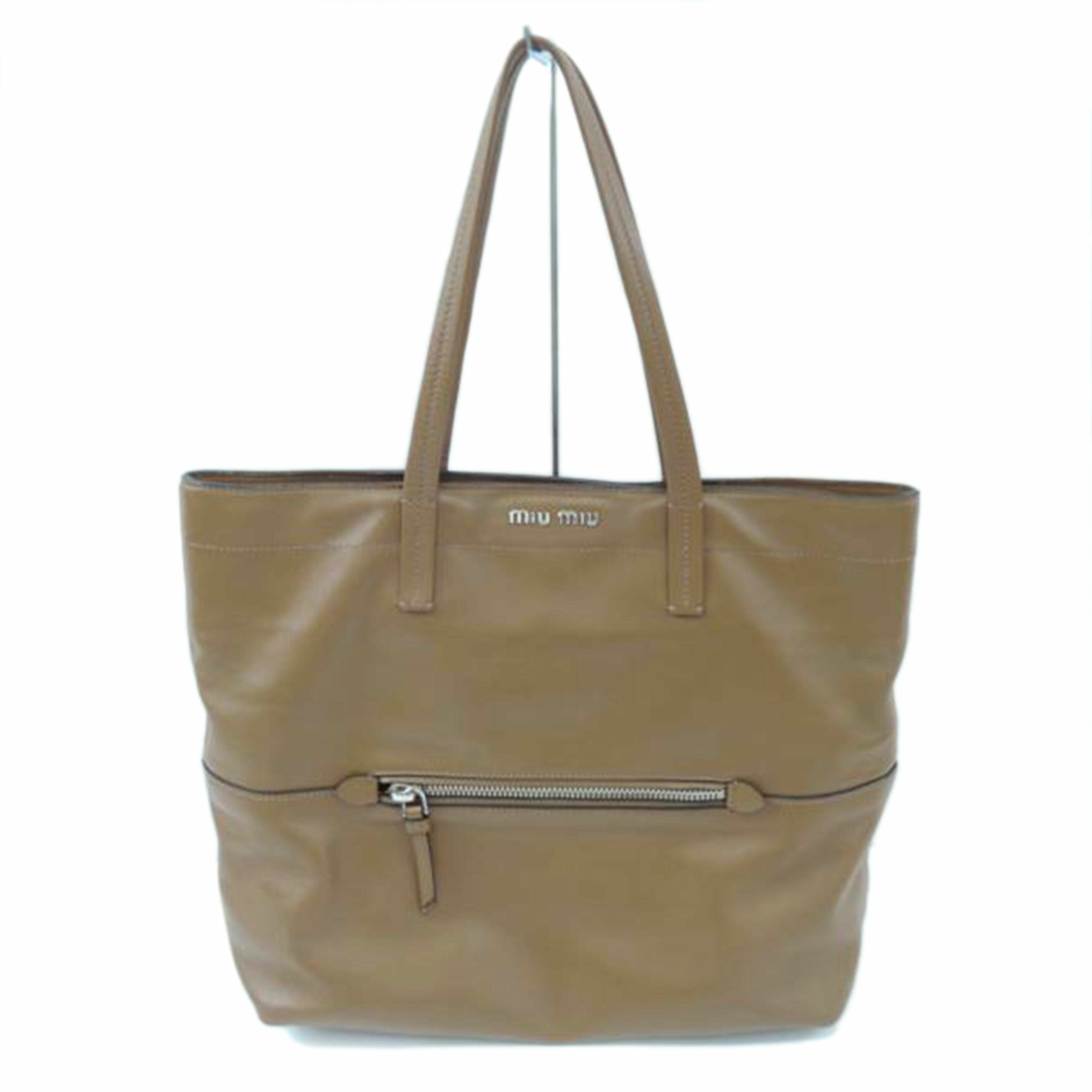 miumiu ミュウミュウ/レザー/トート/ブラウン//164/ABランク/06