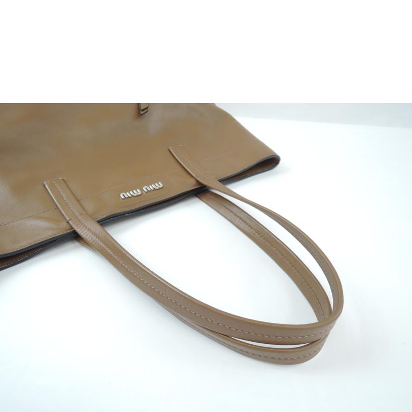 miumiu ミュウミュウ/レザー/トート/ブラウン//164/ABランク/06