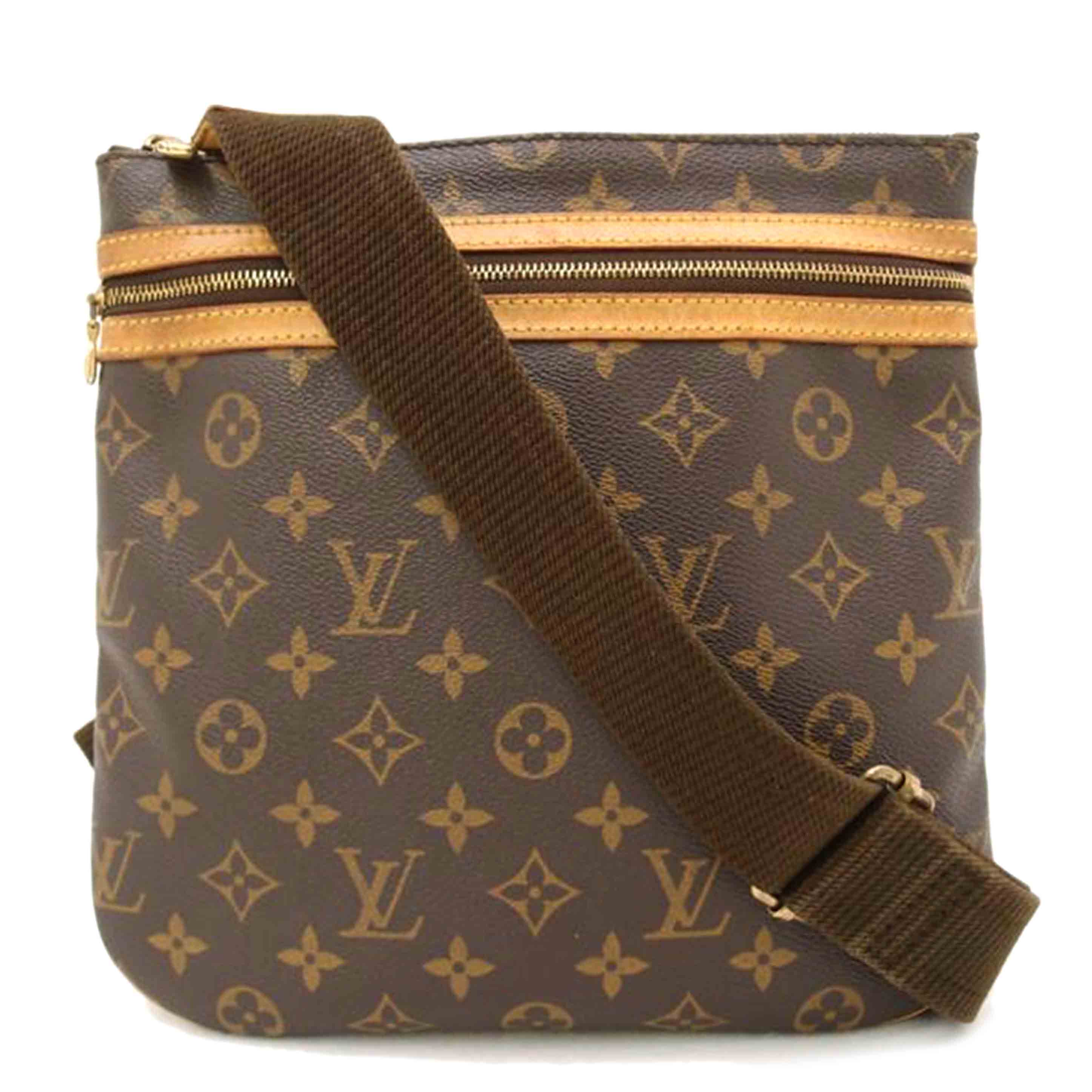 LOUIS VUITTON ルイヴィトン ルイ・ヴィトン ビトン ショルダーバッグ ブラウン メンズ レディース 定番 人気 LV 斜め掛け 肩がけ/ポシェット・ボスフォール/モノグラム/M40044//MI1***/Bランク/69