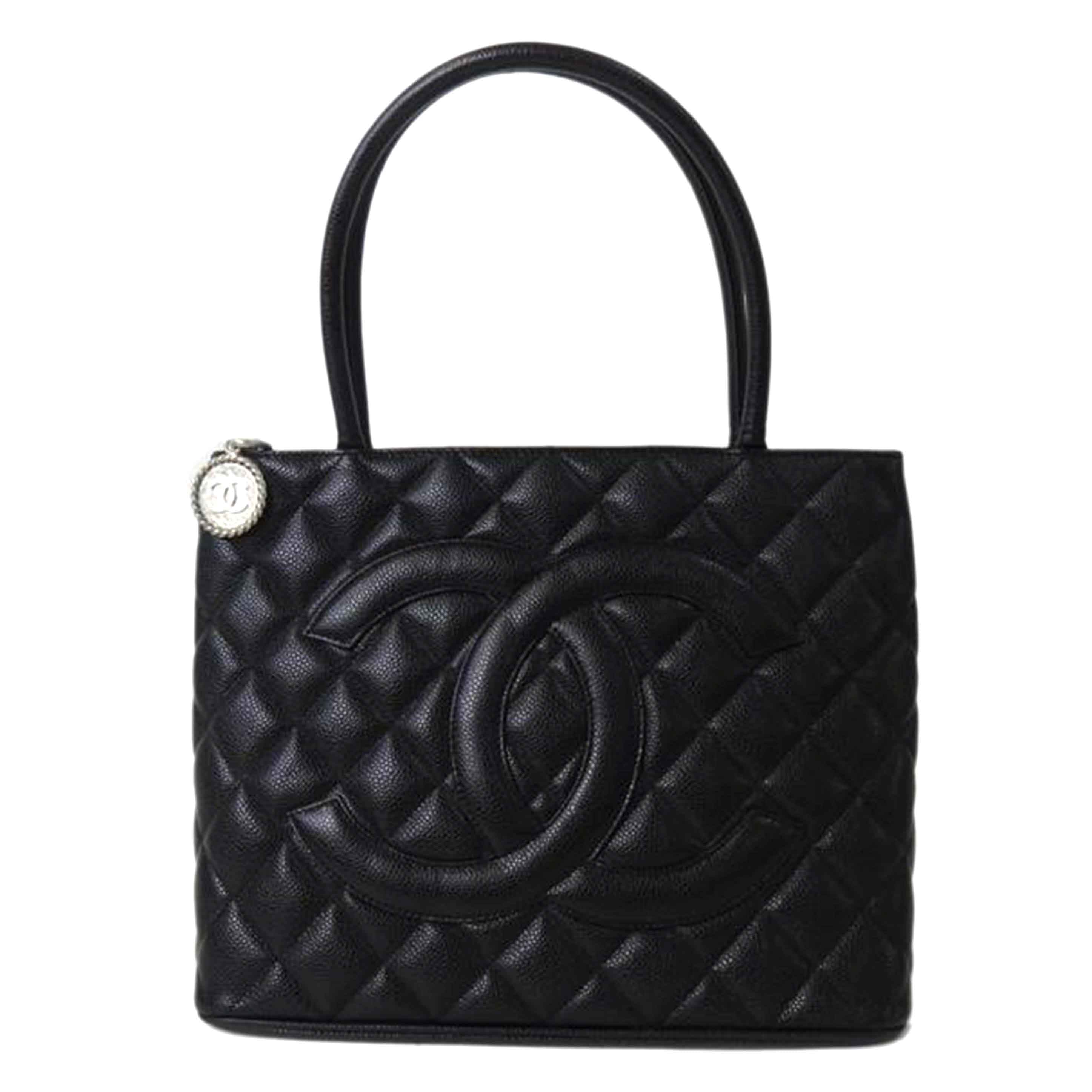 CHANEL シャネル/ココマーク復刻トート/キャビアスキン/シルバー金具/A01804//759****/Aランク/84